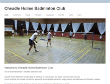 Tablet Screenshot of cheadlehulmebadmintonclub.org.uk